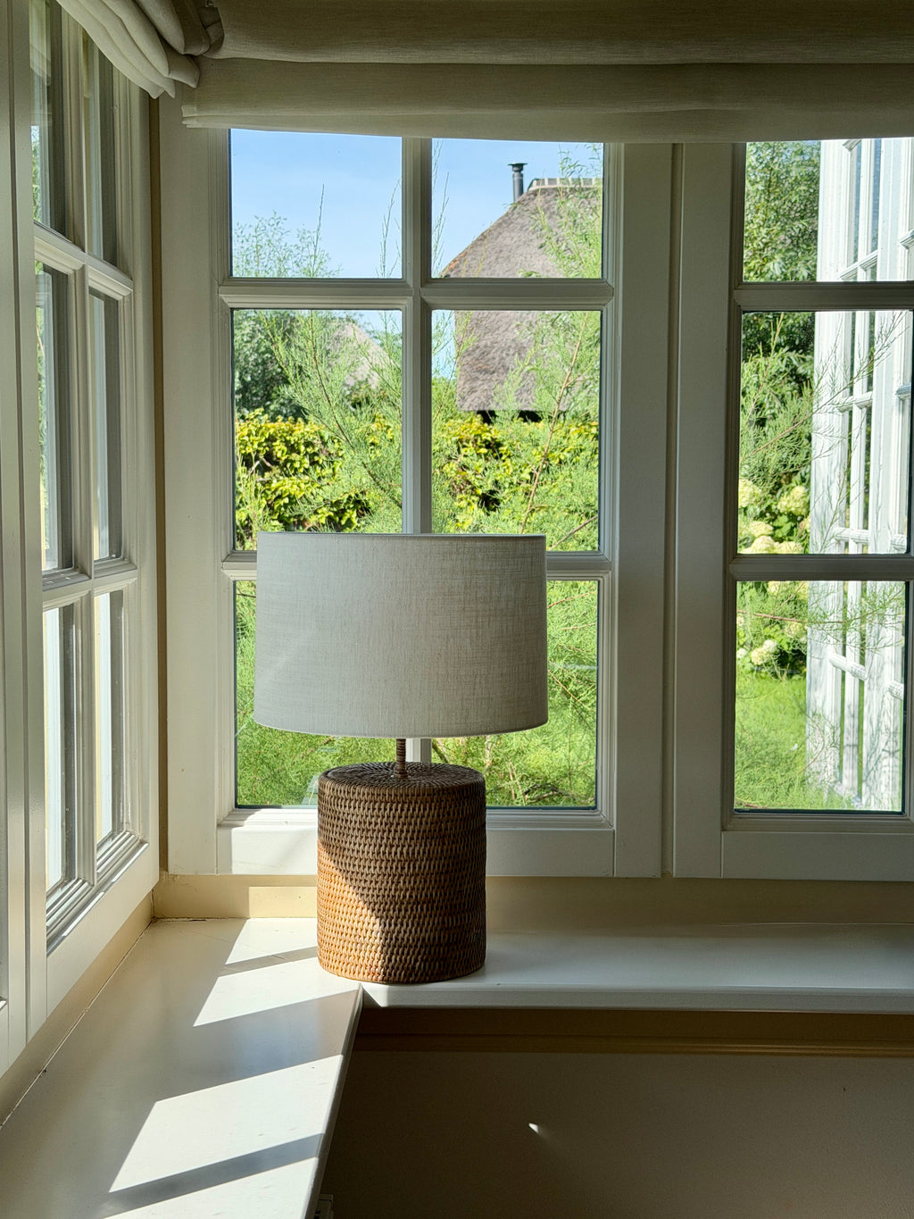Oliver Table Lamp with Linen Shade Medium
