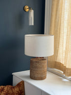 Oliver Table Lamp with Linen Shade Medium