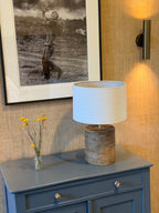 Oliver Table Lamp with Linen Shade Medium